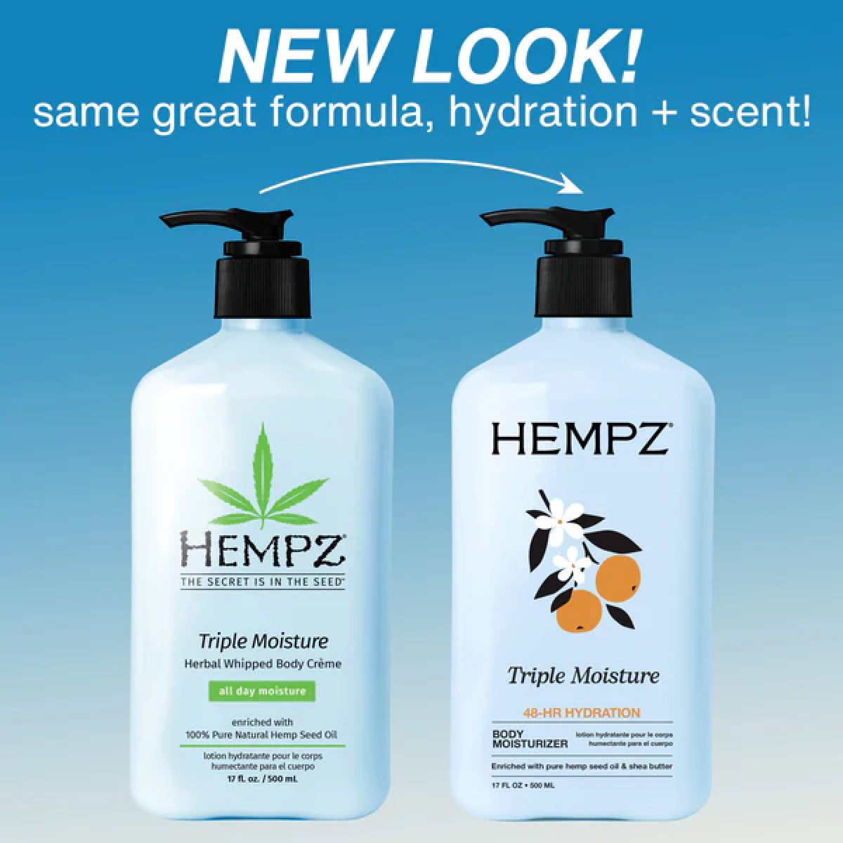Hempz Triple Moisture Herbal Whipped Body Creme Travel Size