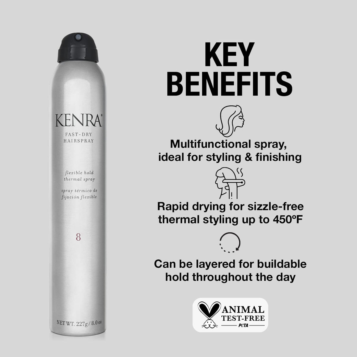 Kenra Fast Dry Hair Spray 8