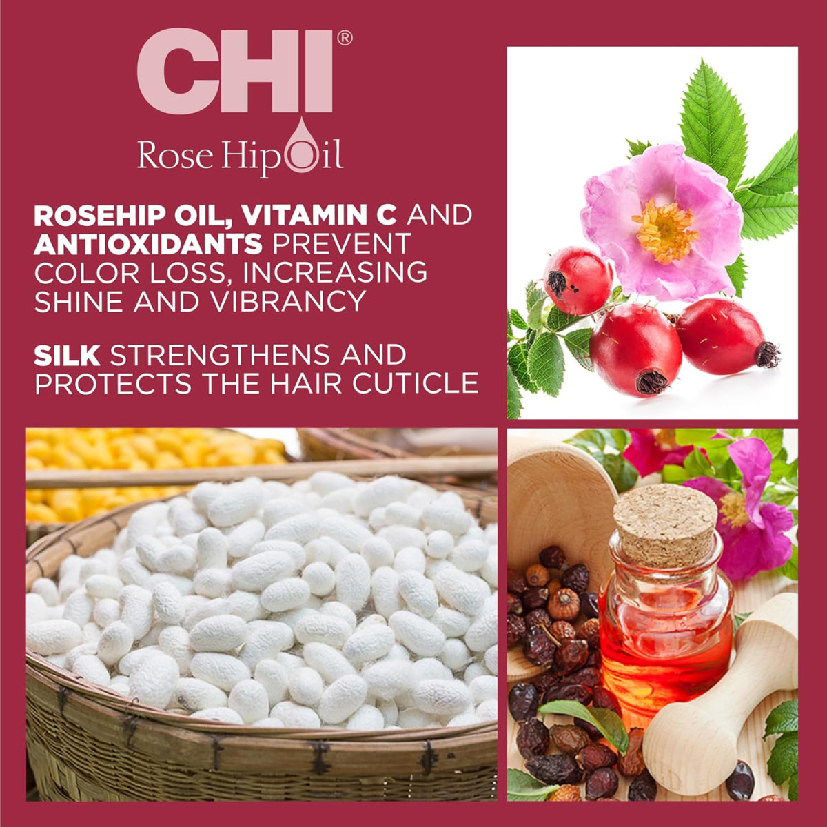 Chi Rose Hip Oil Color Nurture Protecting Conditioner