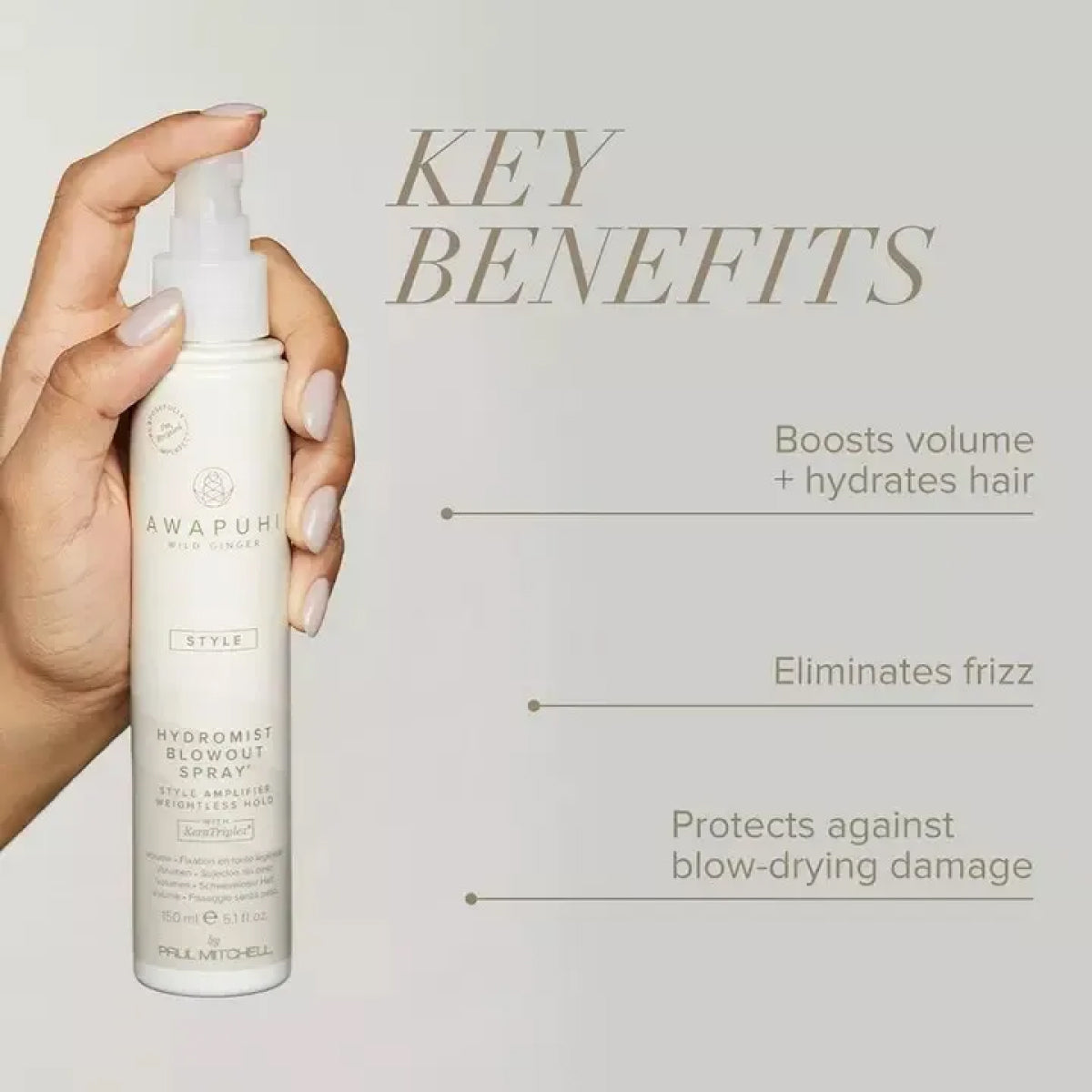 Paul Mitchell Awapuhi Wild Ginger Hydromist Blow-Out Spray
