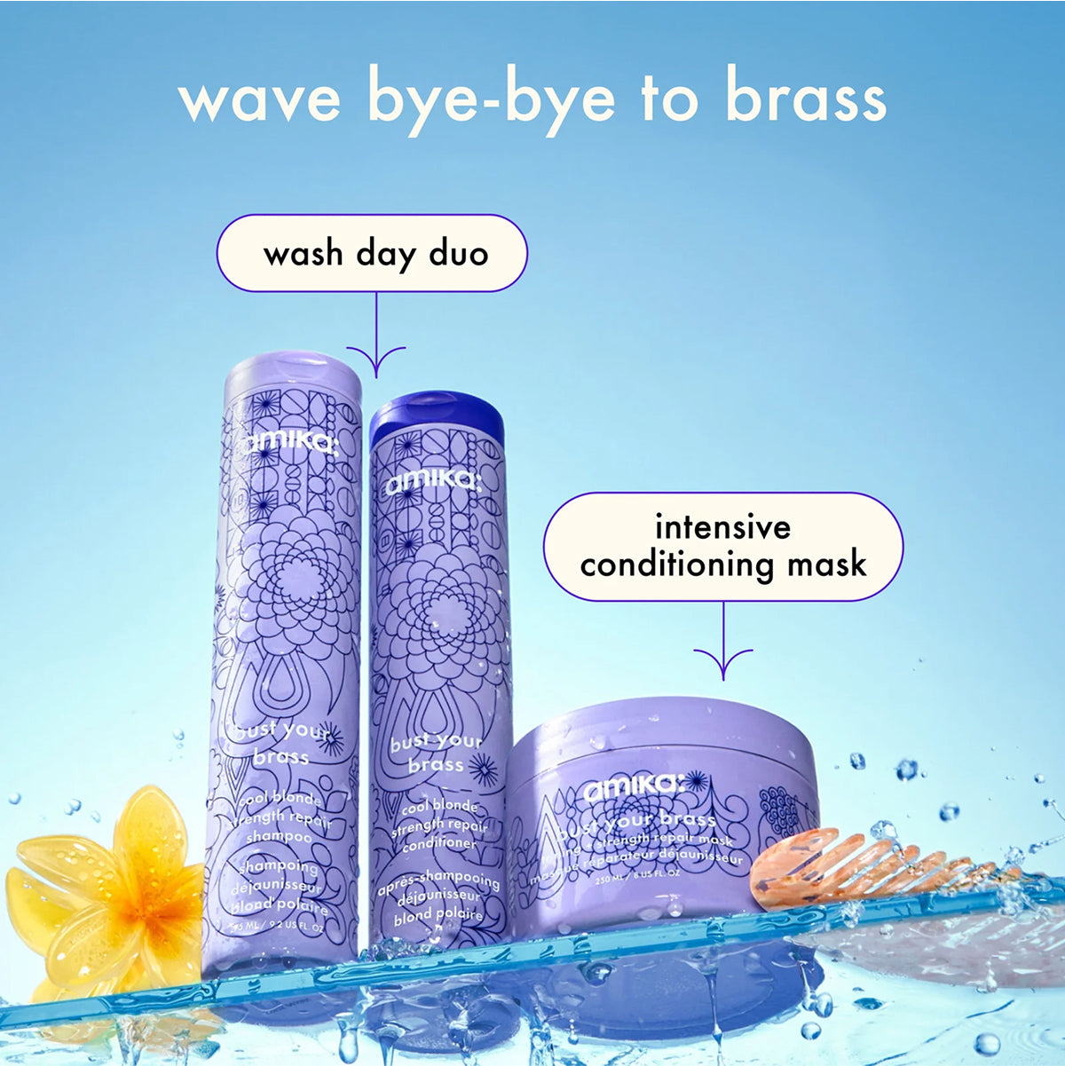 amika Bust Your Brass Cool Blonde Repair Conditioner