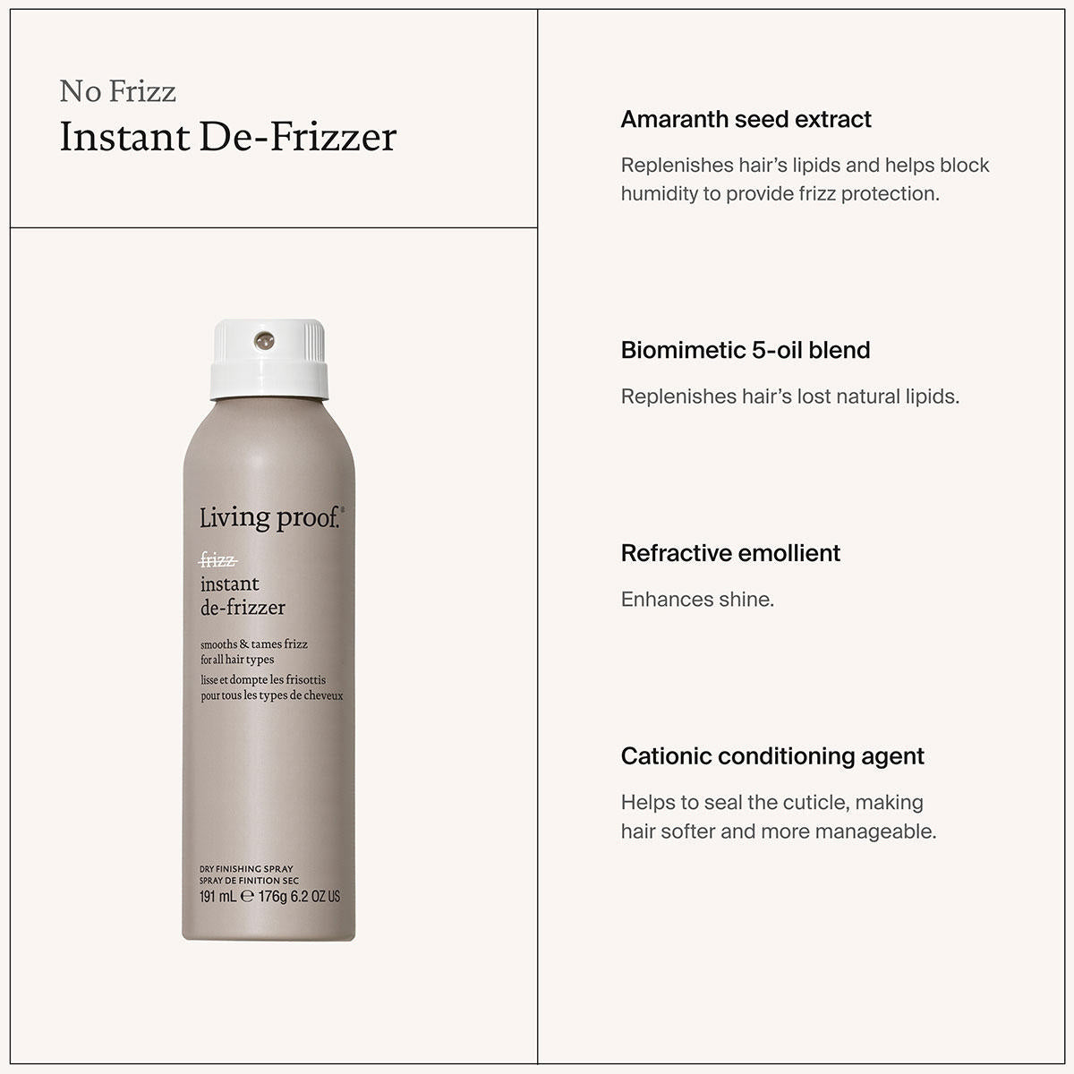Living Proof No Frizz Instant De-Frizzer