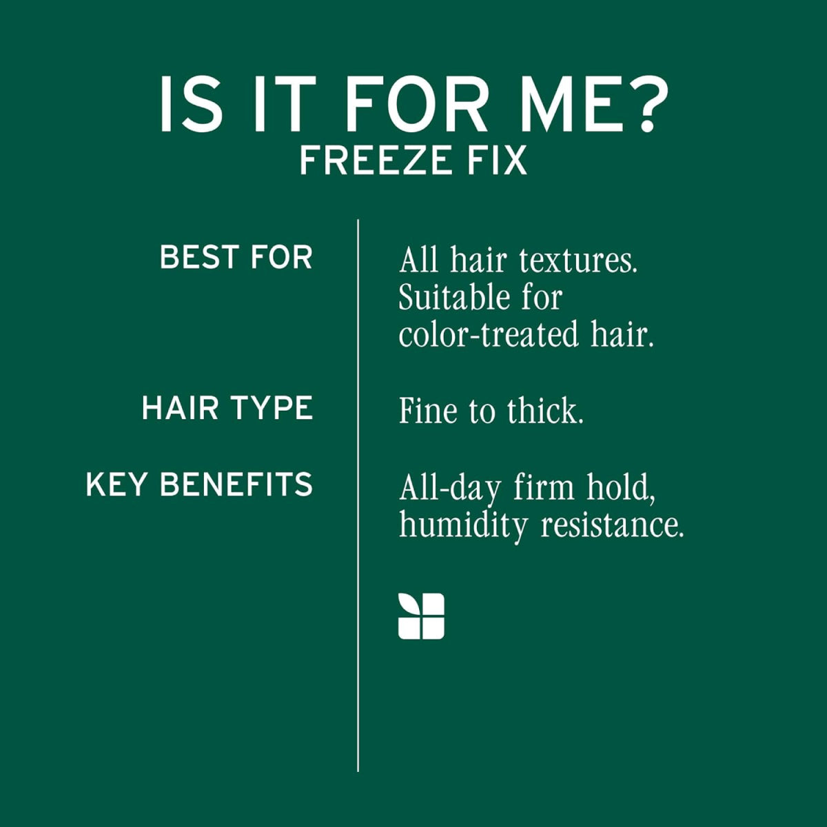 Biolage Freeze Fix Humidity-Resistant Hairspray