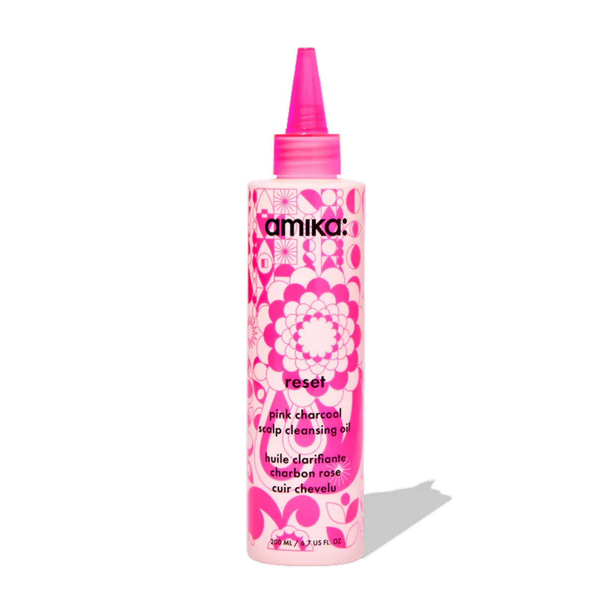 amika Reset Pink Charcoal Scalp Cleansing Oil