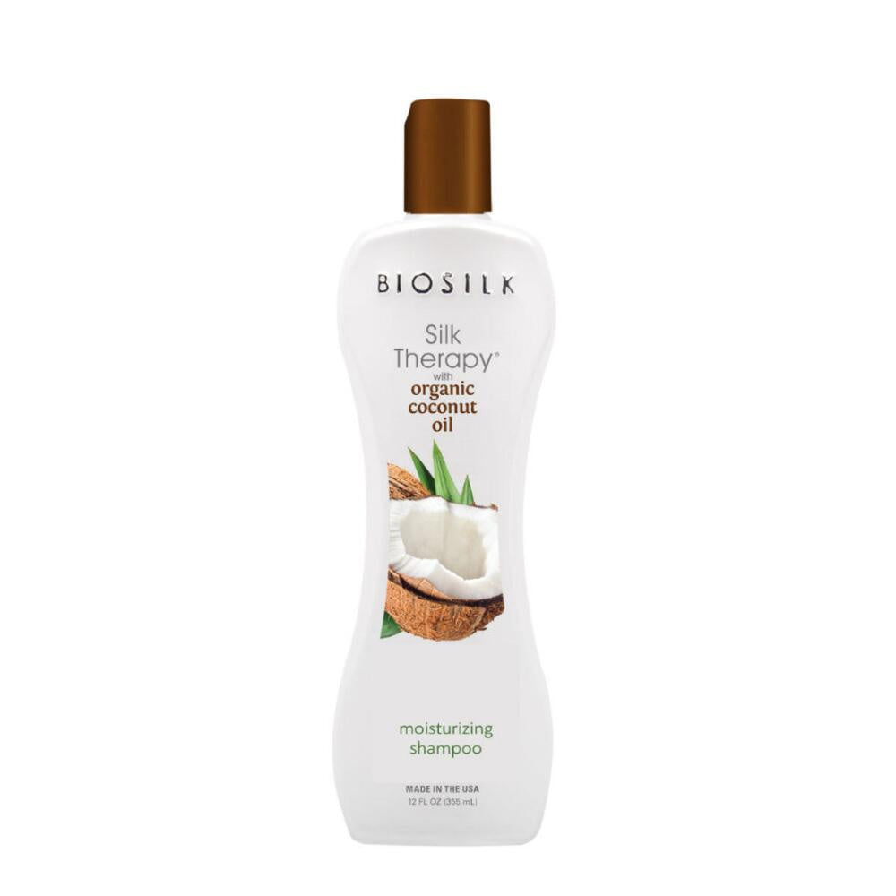 Biosilk Silk Therapy with Organic Coconut Oil Moisturizing Shampoo 12 oz
