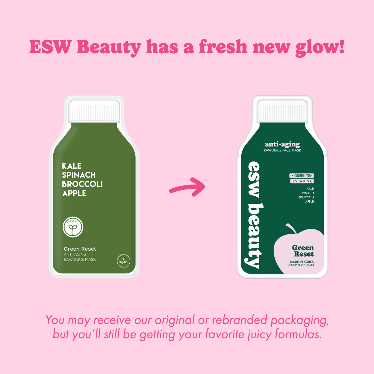 ESW Beauty Green Reset Anti-Aging Raw Juice Mask