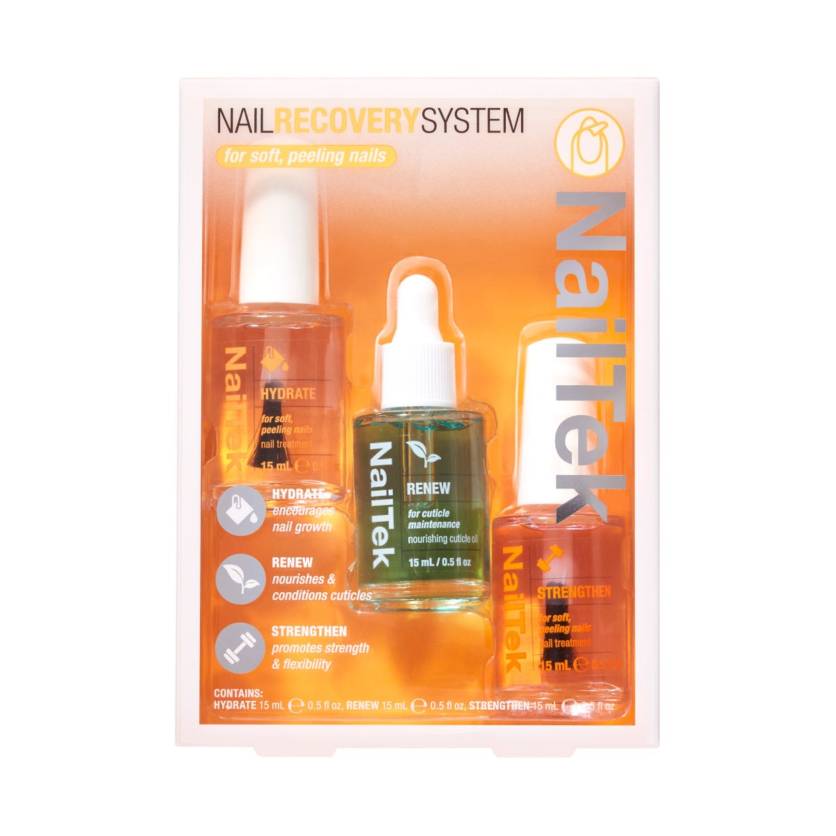 Nail Tek Nail Recovery Kit 3-pc Damaged Nails Kit