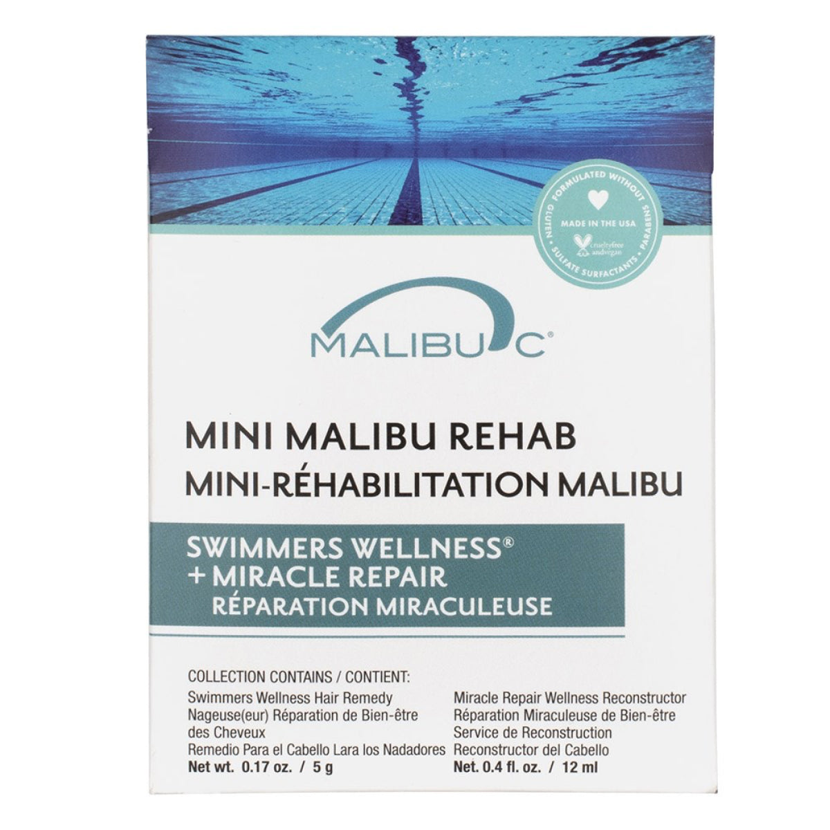 Malibu C Mini Malibu Rehab Swimmers Wellness Kit