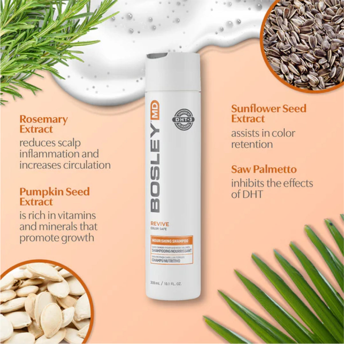 Bosley BosRevive Color Safe Nourishing Shampoo