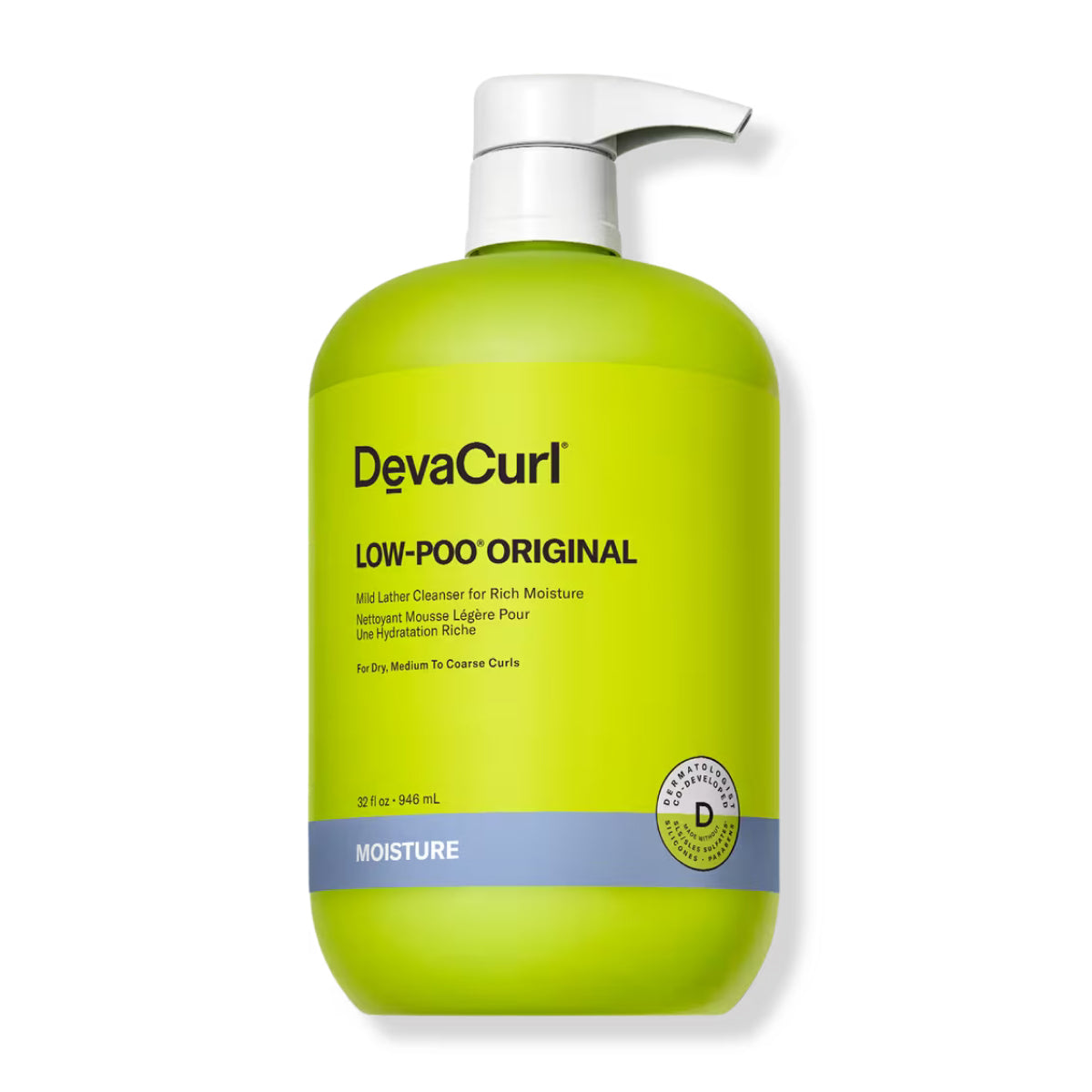 DevaCurl LOW-POO® ORIGINAL Mild Lather Cleanser for Rich Moisture