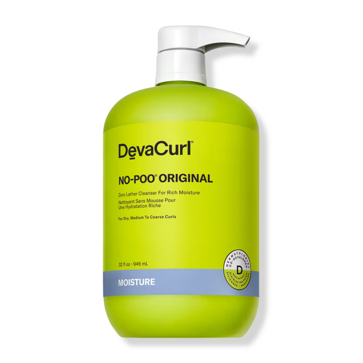 DevaCurl NO-POO® ORIGINAL Zero Lather Cleanser for Rich Moisture