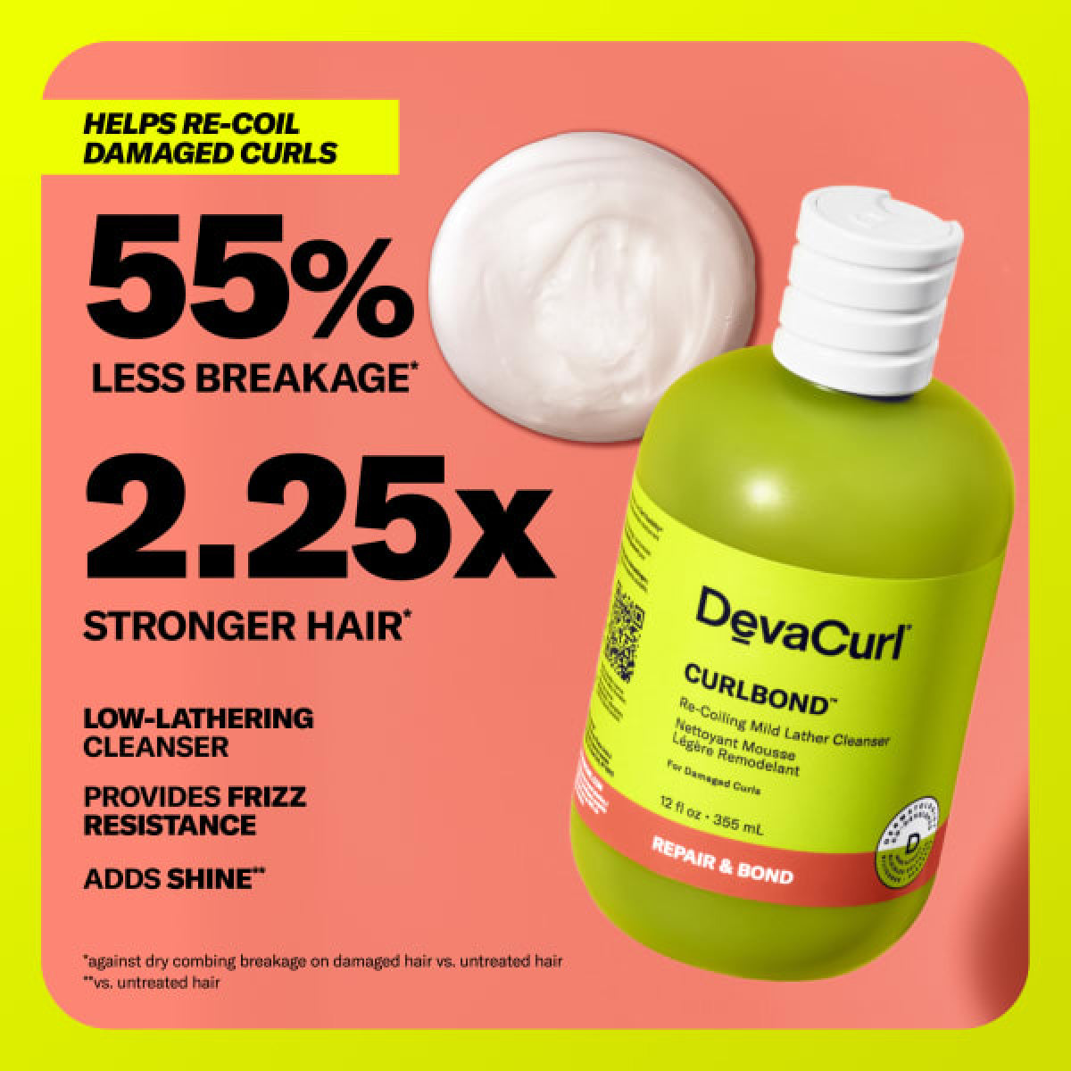DevaCurl CURLBOND Re-Coiling Mild Lather Cleanser