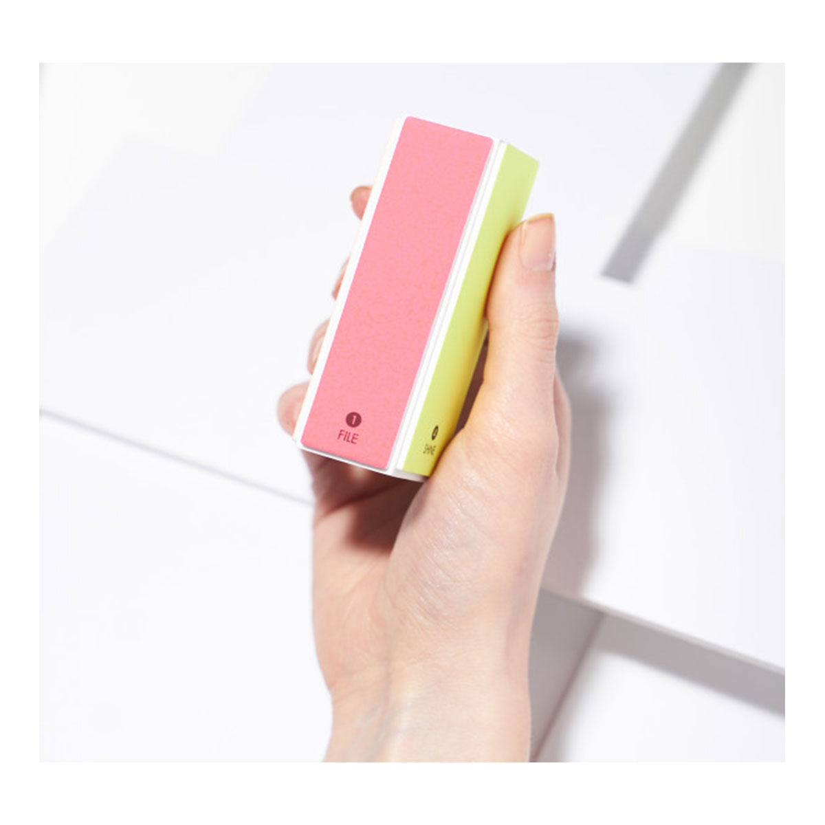 Tweezerman Neon Hot File, Buff, Smooth & Shine Block