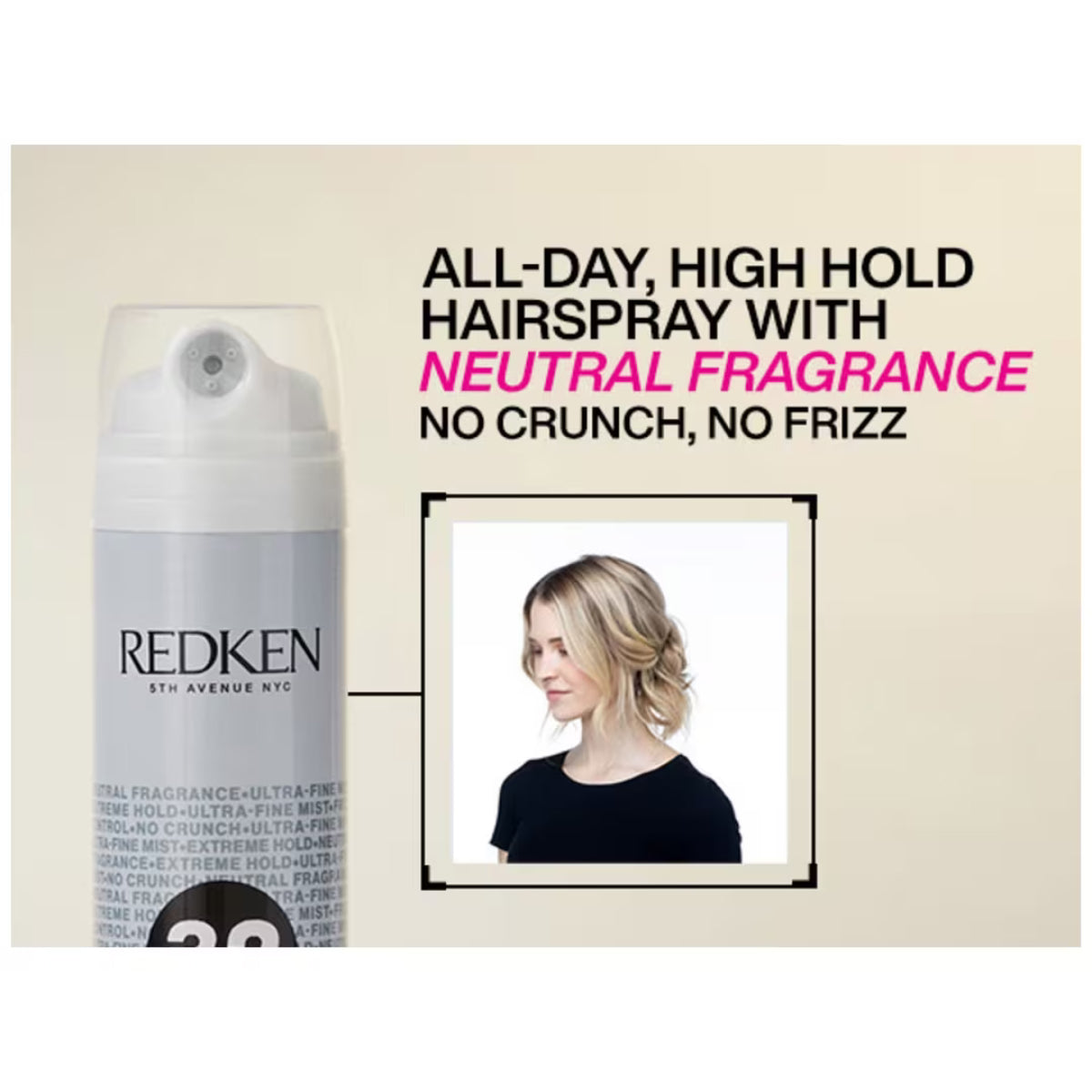 Redken Triple Pure 32 Neutral Fragrance Max Hold Hairspray