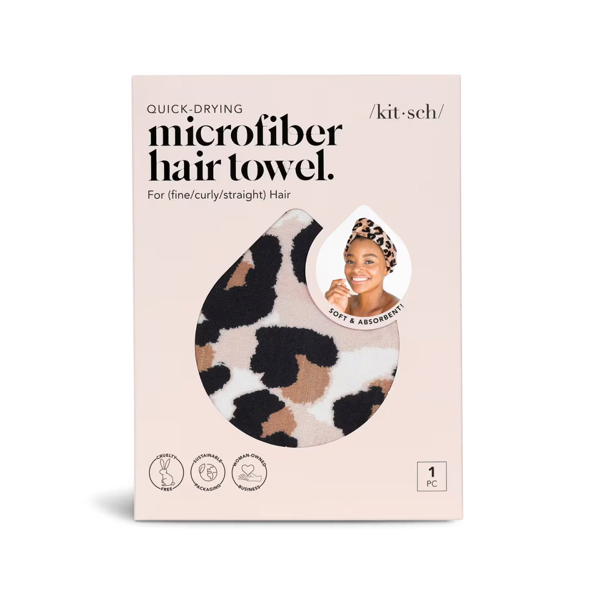 Kitsch Microfiber Hair Towel