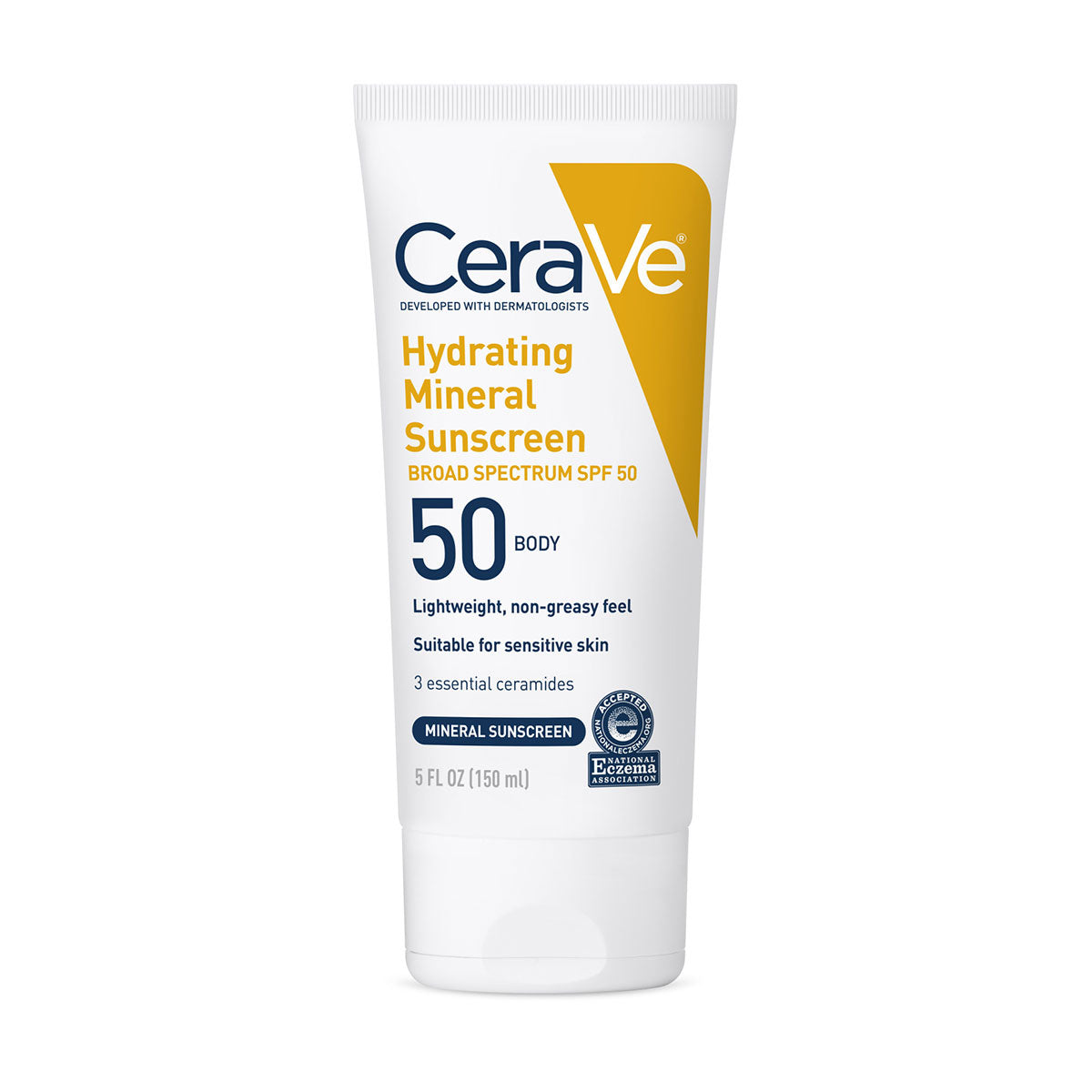 CeraVe Hydrating Mineral Sunscreen SPF 50 Body Lotion