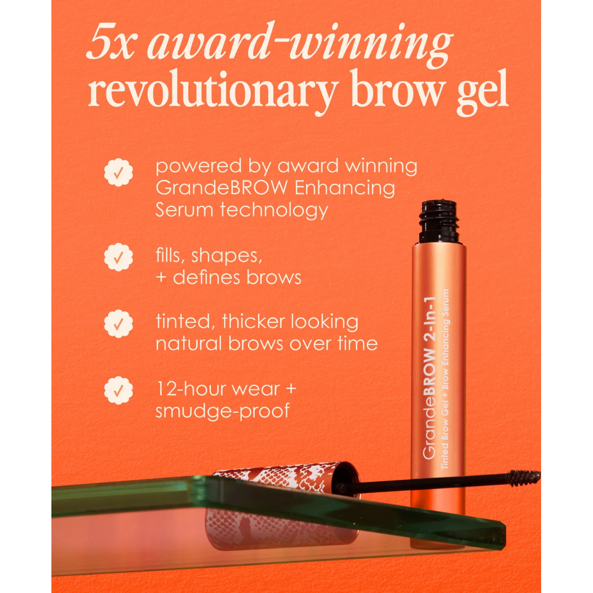 Grande Cosmetics GrandeBROW 2-in-1 Tinted Brow Gel + Brow Enhancing Serum