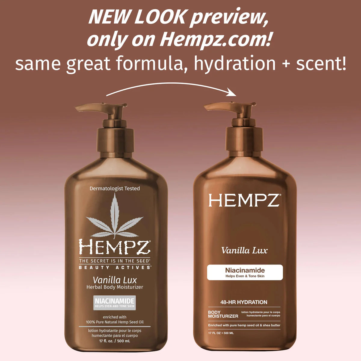 Hempz Vanilla Lux Herbal Body Moisturizer