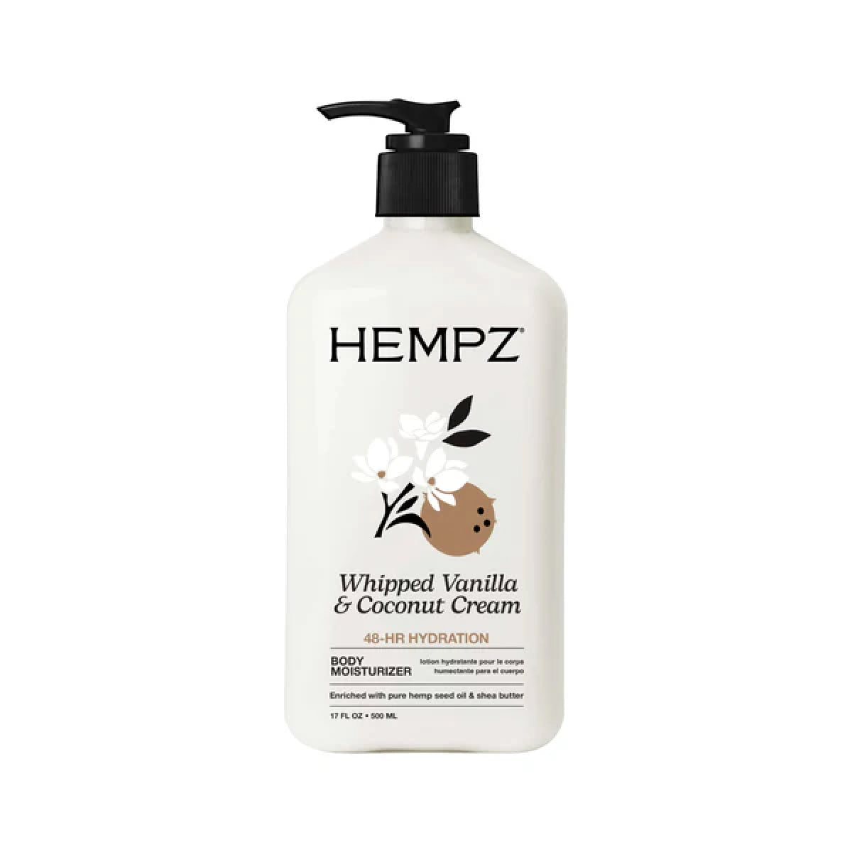 Hempz Whipped Vanilla & Coconut Cream Herbal Body Moisturizer
