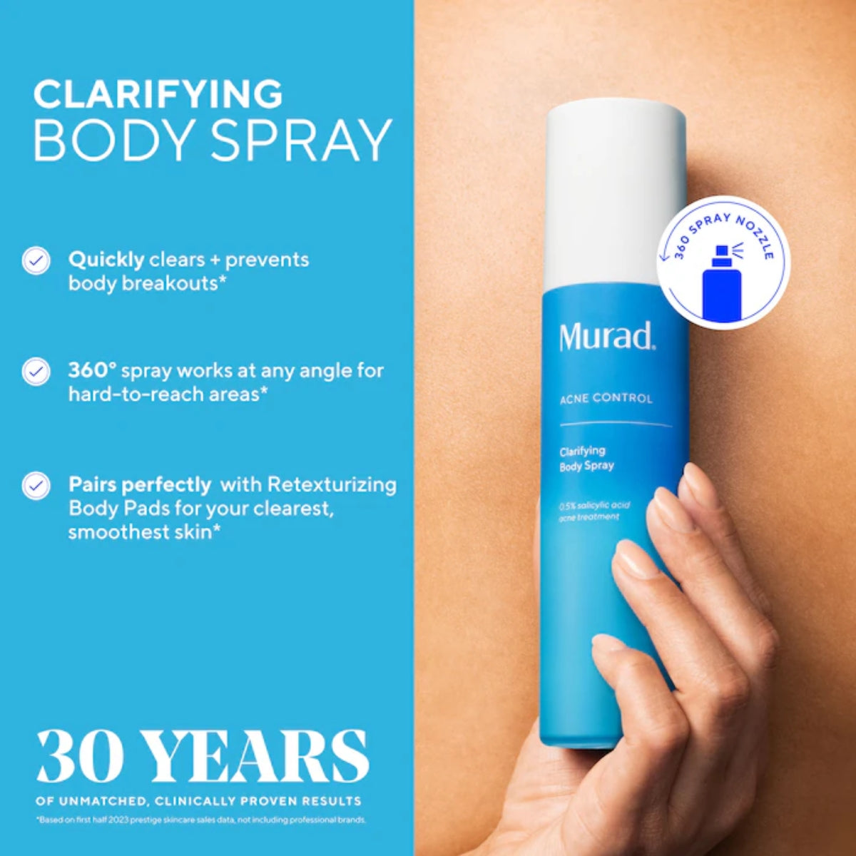 Murad Acne Control Clarifying Body Spray 6oz