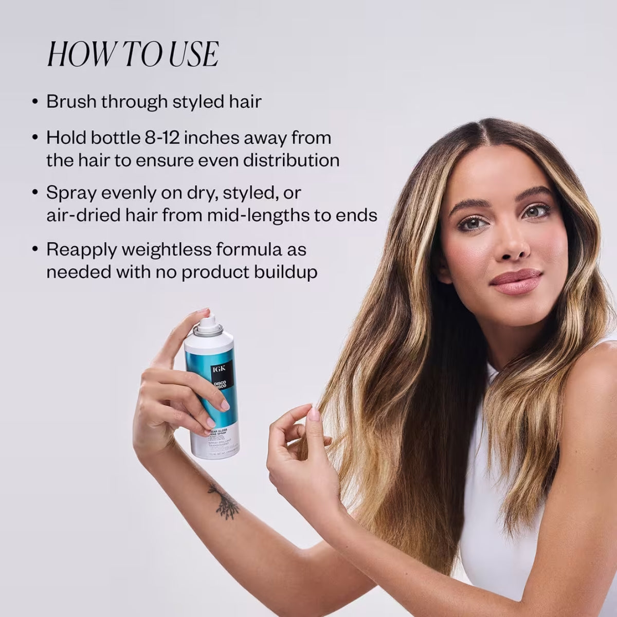 IGK Disco Disco Clear Gloss Shine Spray
