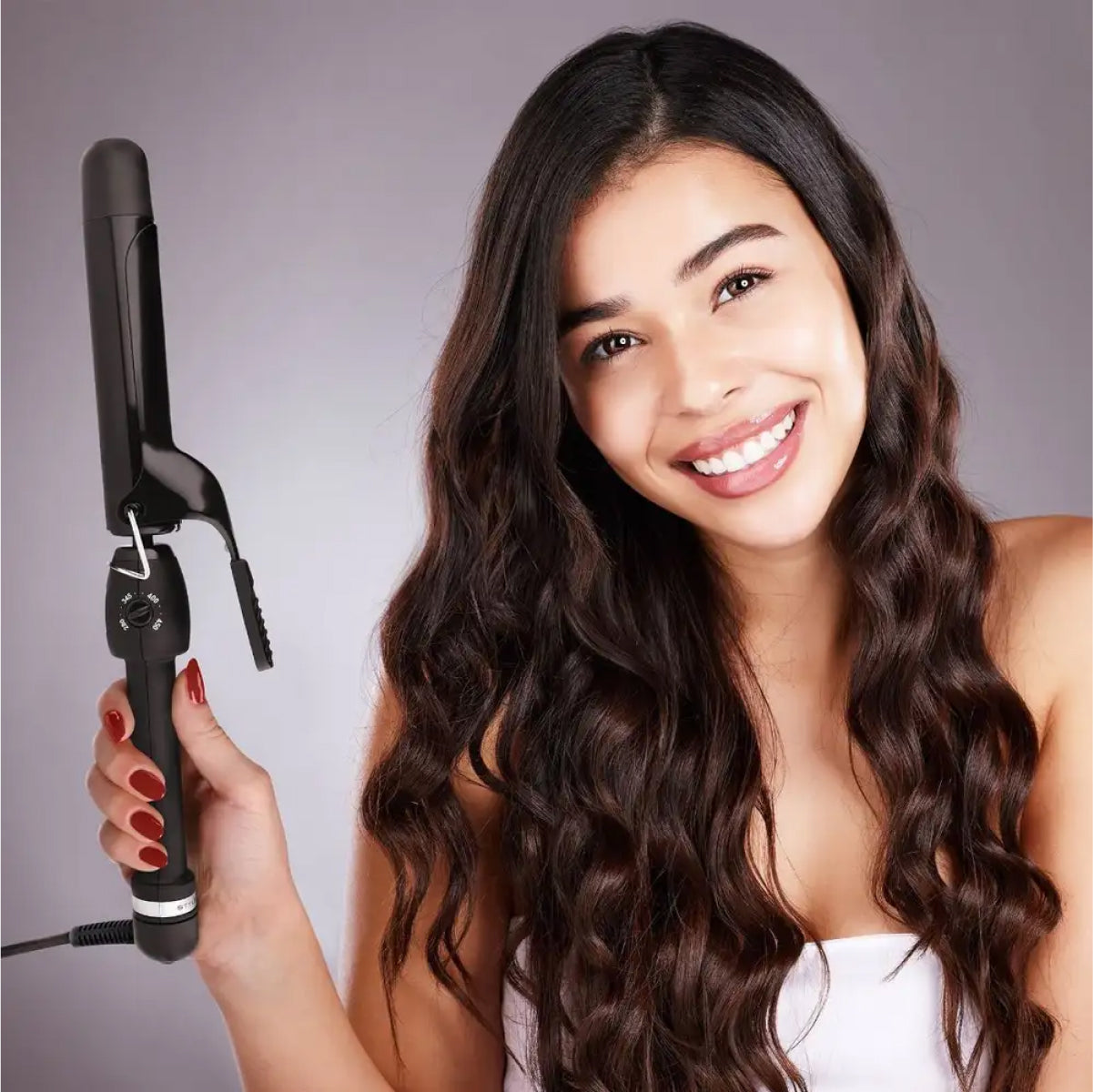 StyleCraft Black Gold Ceramic Professional Curling Iron