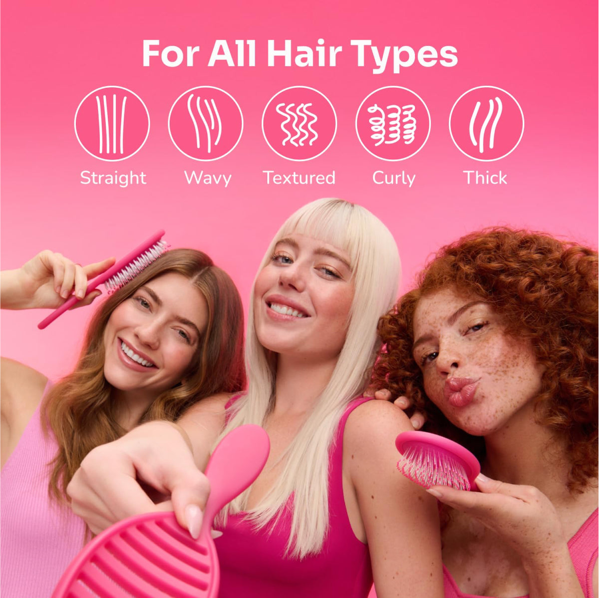The Wet Brush Pro Paddle Detangler Frost Purple