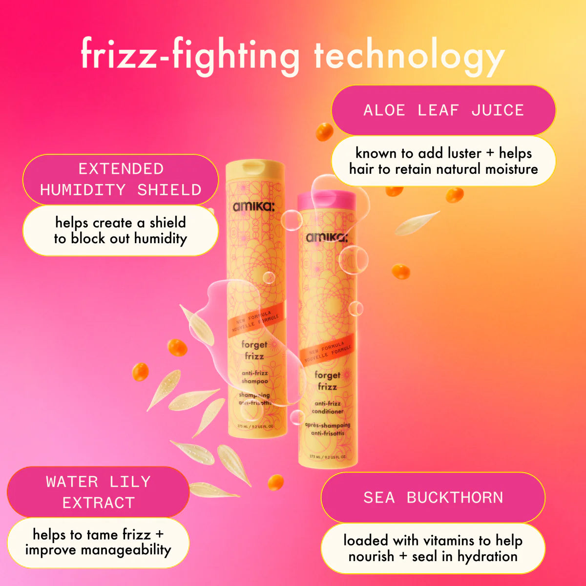 amika Forget Frizz Anti-Frizz Shampoo