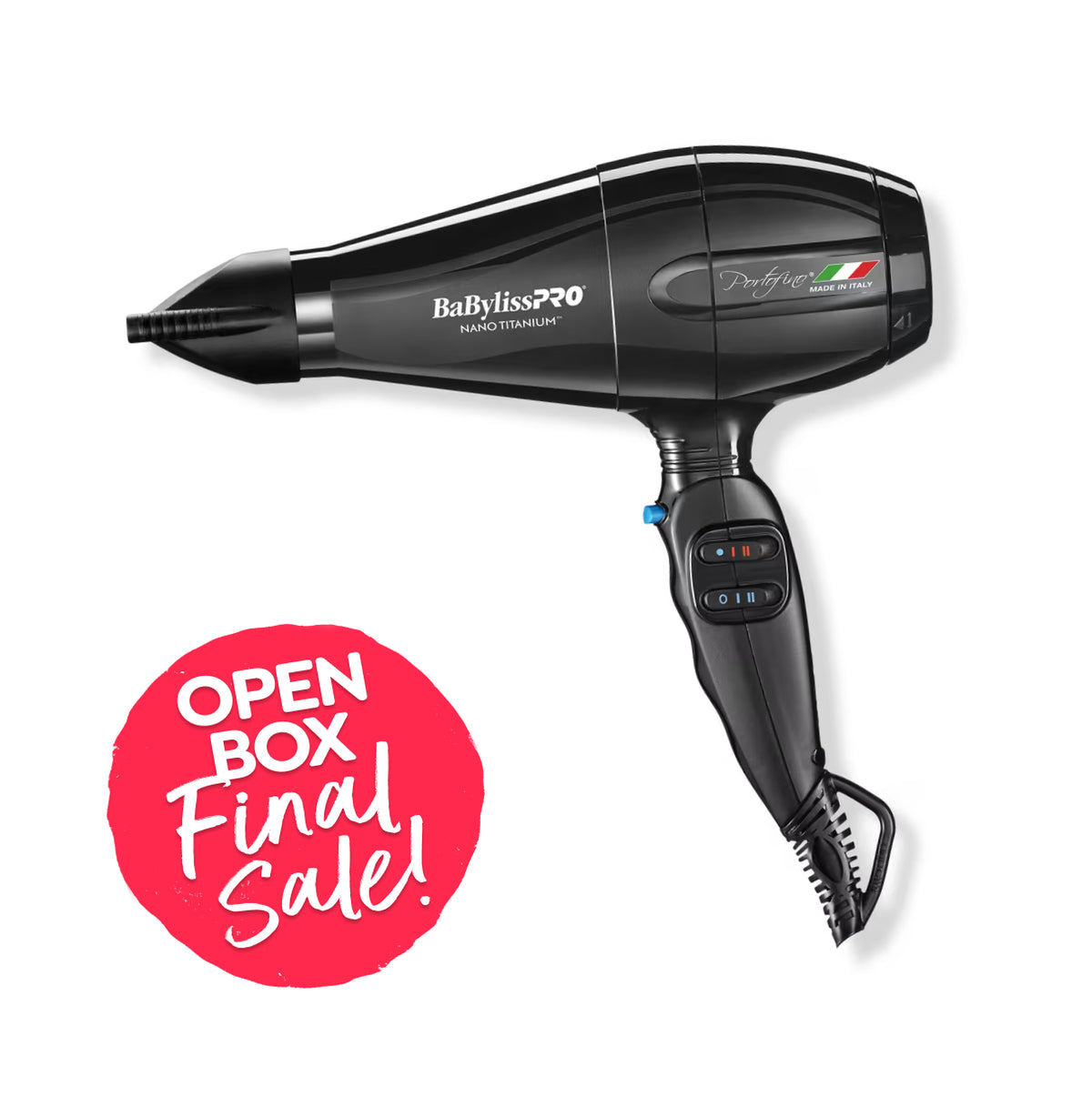 Open Box BaBylissPRO Nano Titanium Portofino Dryer (Final Sale)