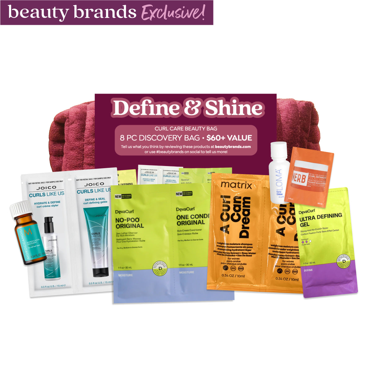 Beauty Brands Define & Shine - Curl Care Discovery Bag