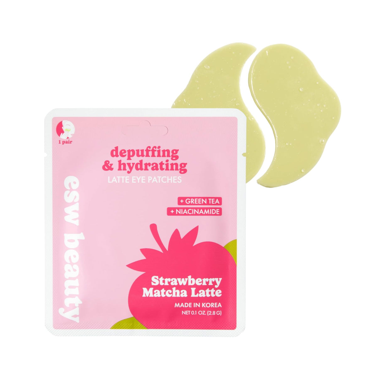 ESW Beauty Strawberry Matcha Latte Depuffing & Hydrating Eye Patches