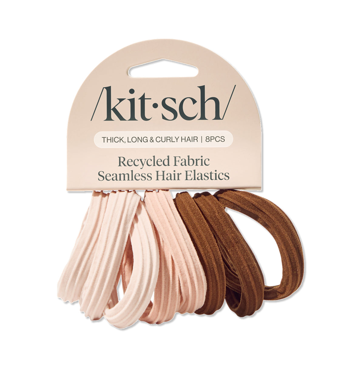 Kitsch Seamless Hair Elastic Rosewood 8pc