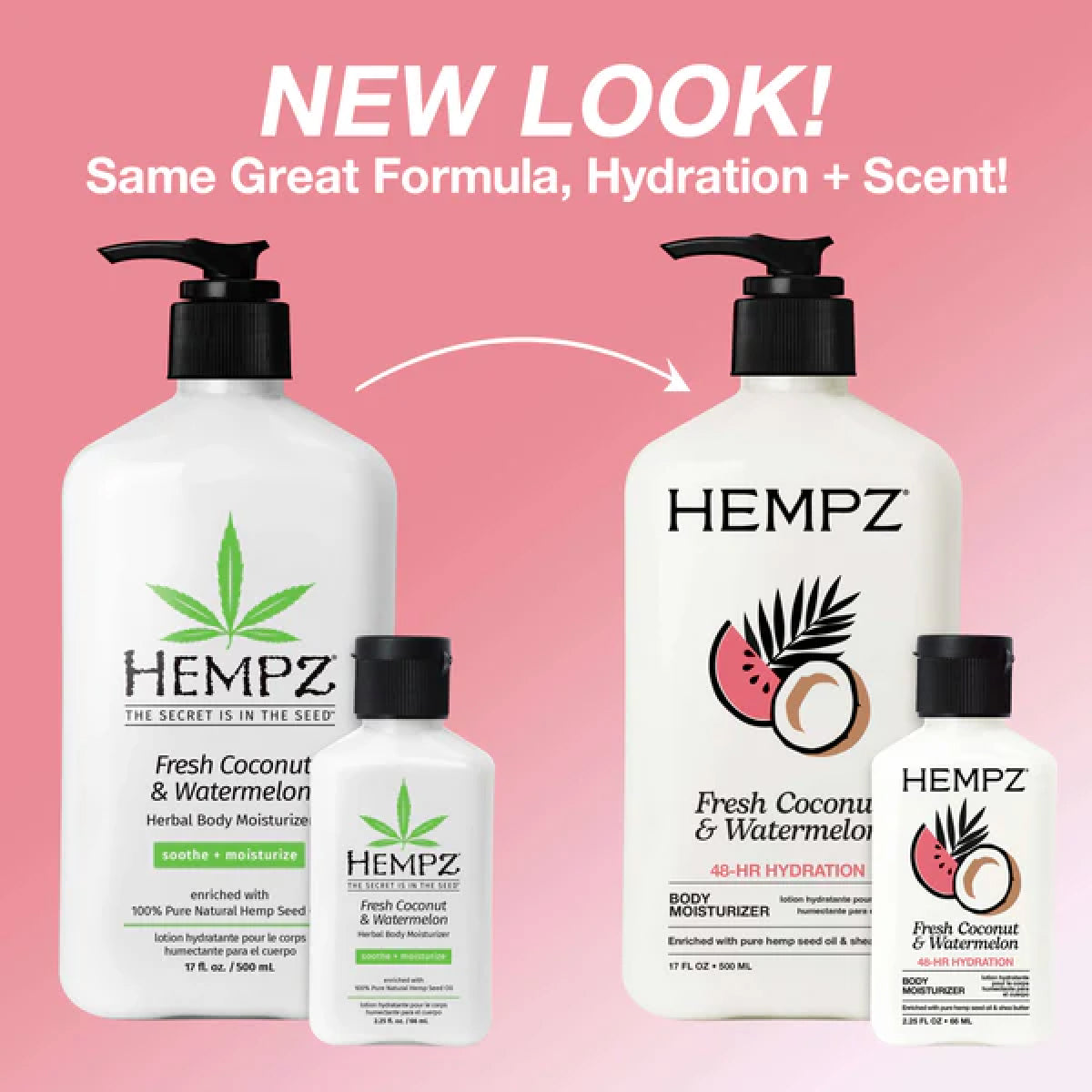 Hempz Fresh Coconut and Watermelon Herbal Moisturizer