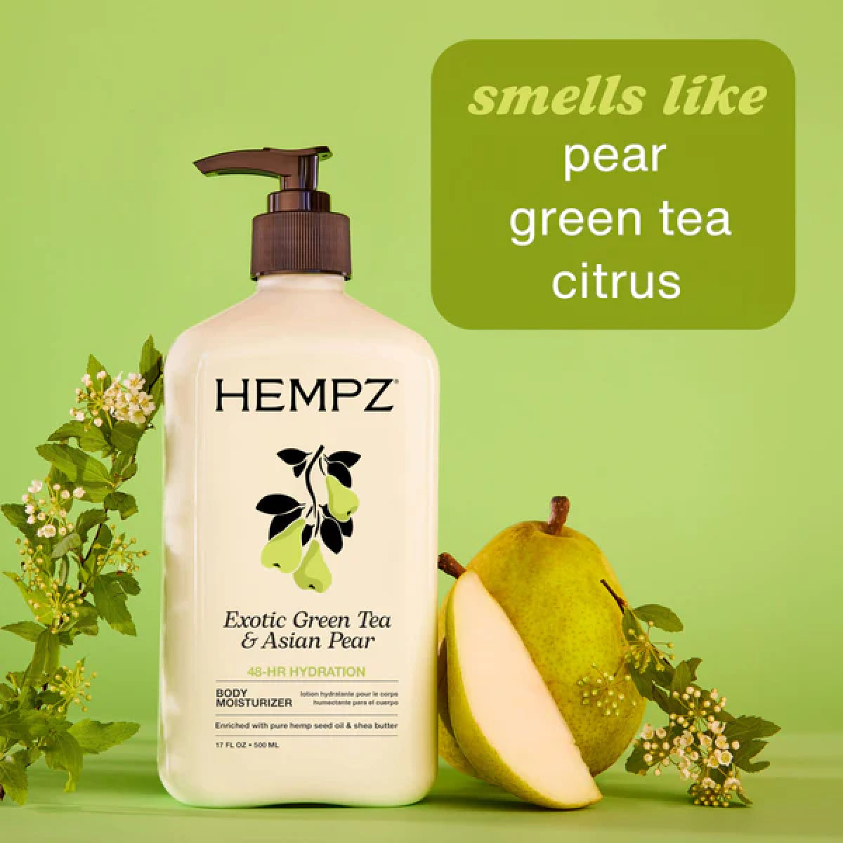 Hempz Exotic Green Tea and Asian Pear Herbal Moisturizer | Beauty