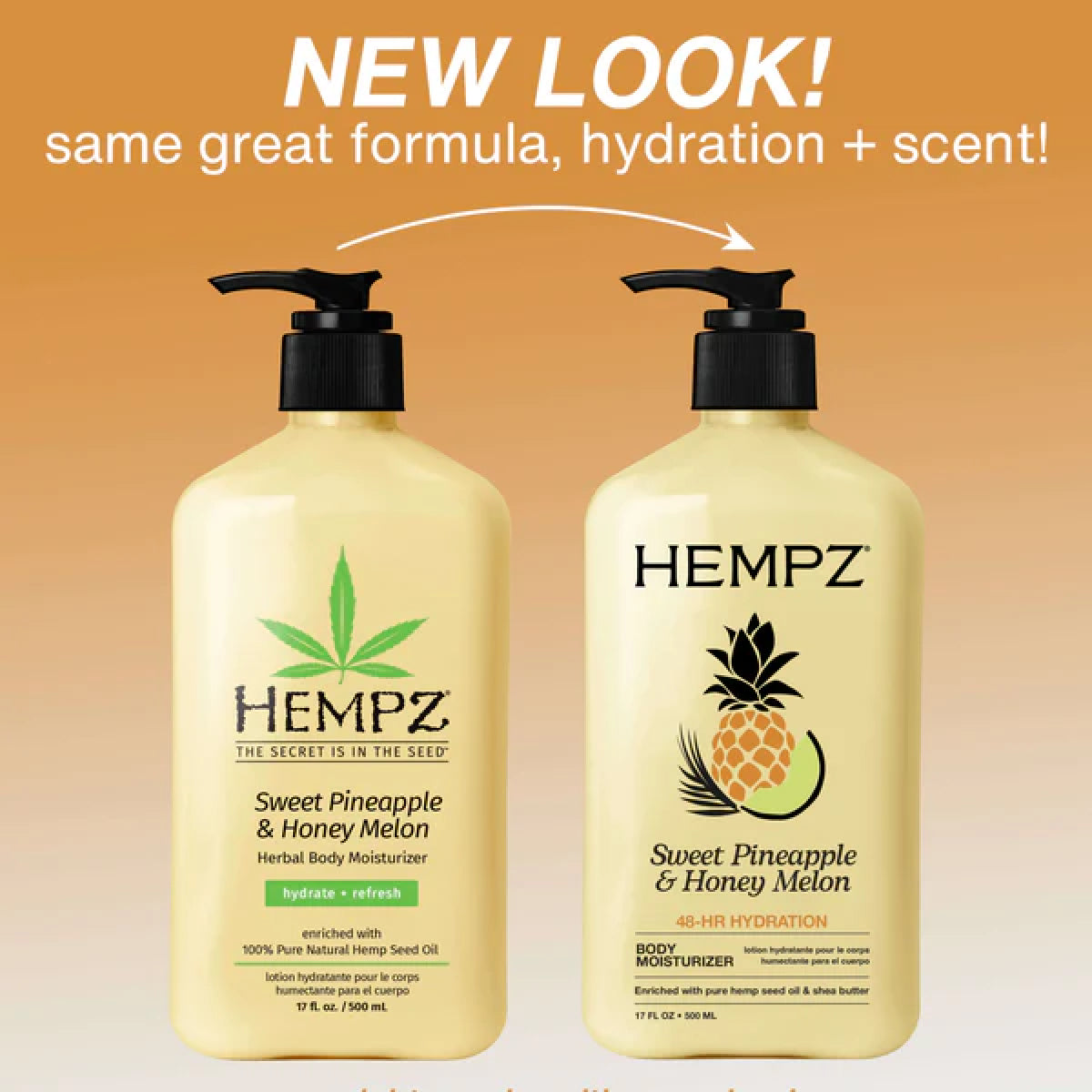 Hempz Sweet Pineapple and Honey Melon Herbal Body Moisturizer