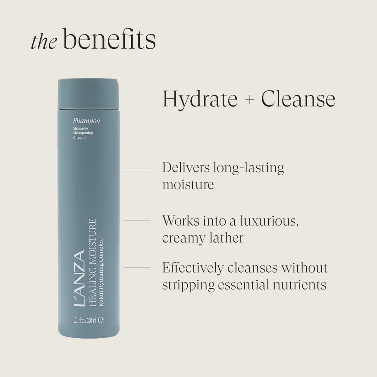 LANZA Healing Moisture Tamanu Cream Shampoo