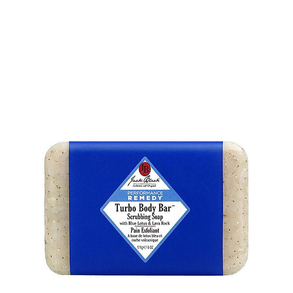 Jack Black Turbo Body Bar Scrubbing Soap with Blue Lotus and Lava Rock