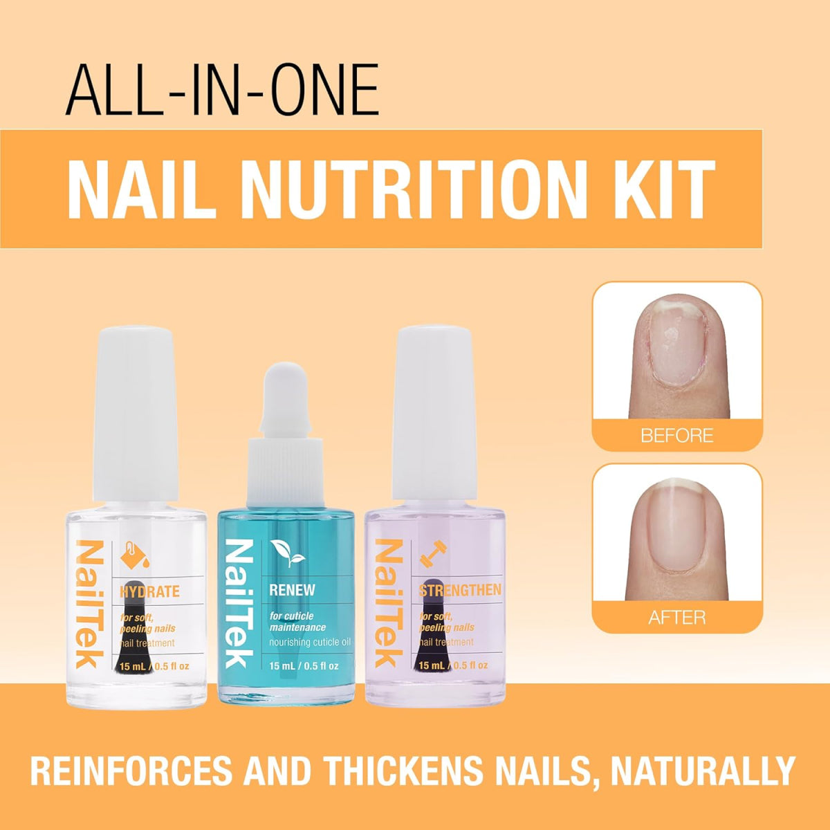 Nail Tek Nail Recovery Kit 3-pc Damaged Nails Kit