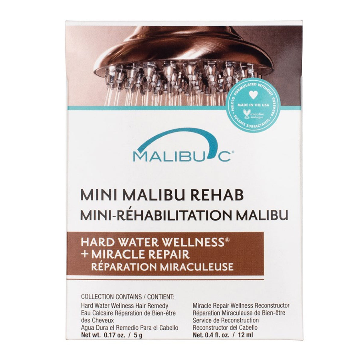 Malibu C Mini Malibu Rehab Hard Water Wellness Kit