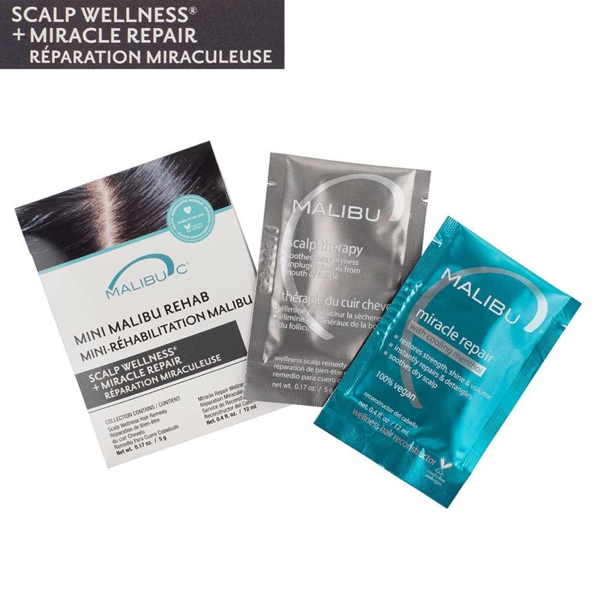 Malibu C Mini Malibu Rehab Scalp Wellness Kit