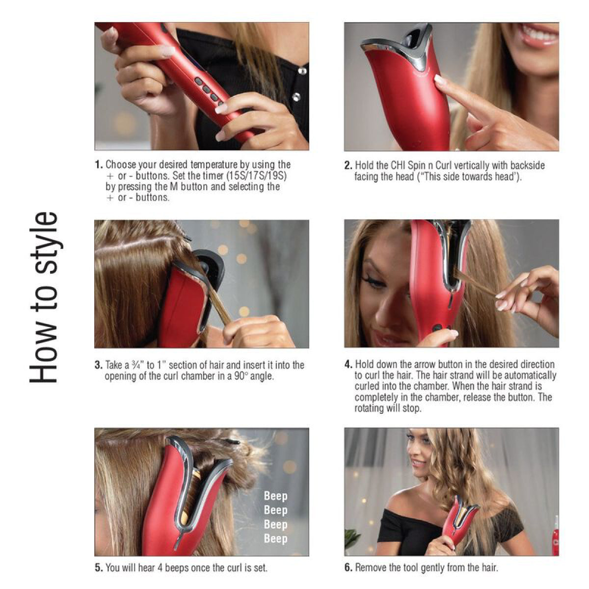 CHI 1'' Volcanic Lava Ceramic Pro Spin and Curl