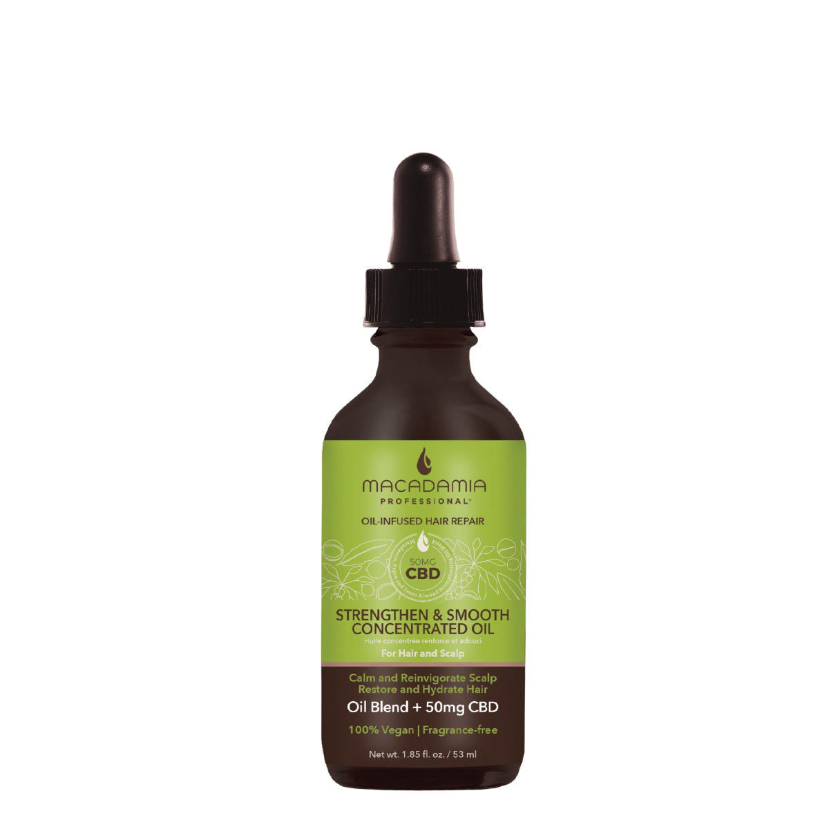 Macadamia Professional Strengthen and Smooth Concentrated Oil with CBD