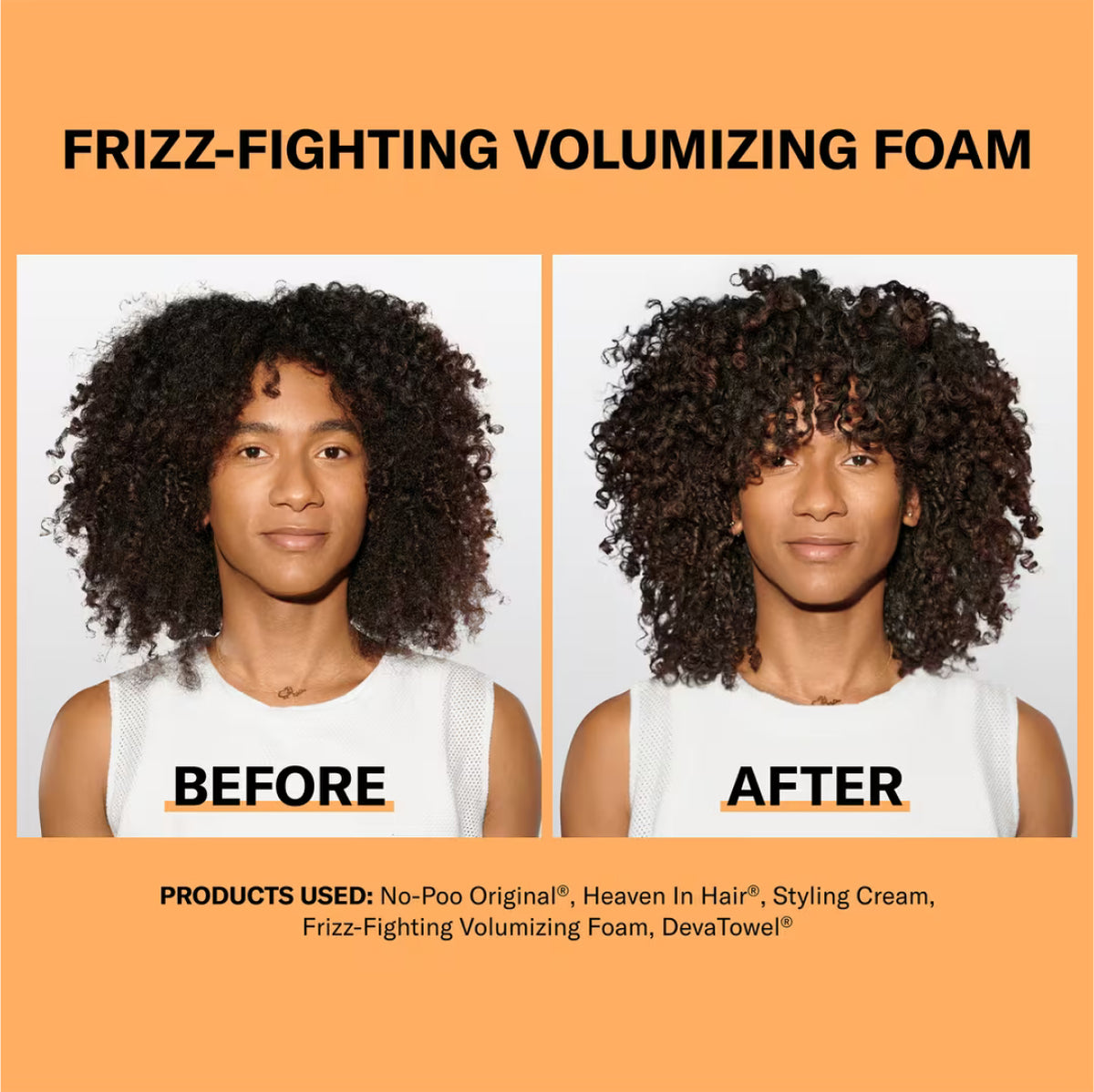 DevaCurl FRIZZ-FIGHTING VOLUMIZING FOAM Lightweight Body Booster