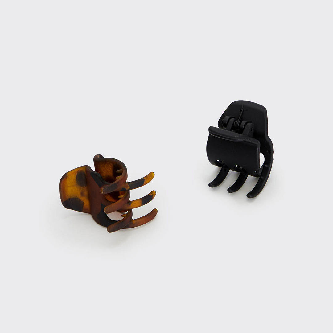 Kitsch Eco-Friendly Medium Claw Clips 2pc set - Black