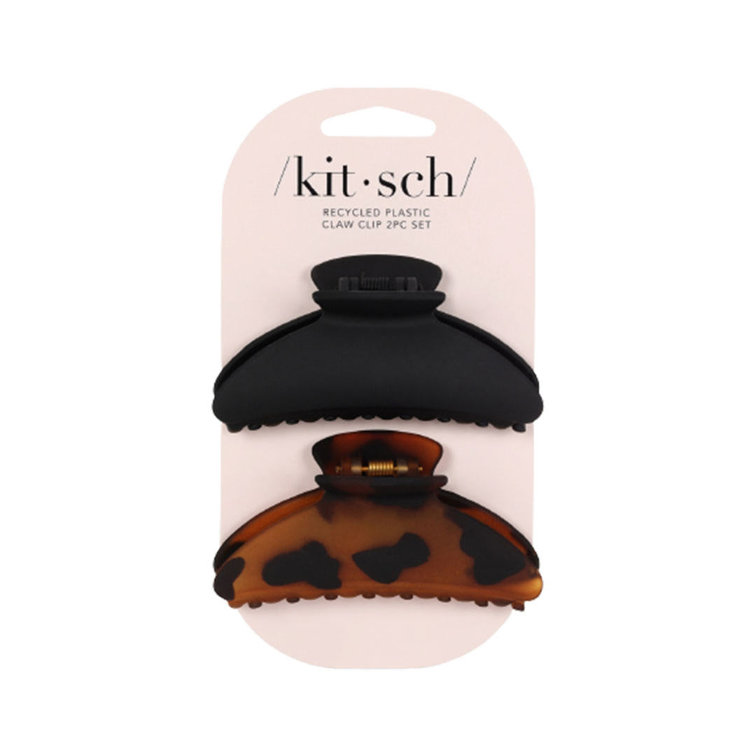 Kitsch Recycled Plastic Medium Claw Clips 2pc