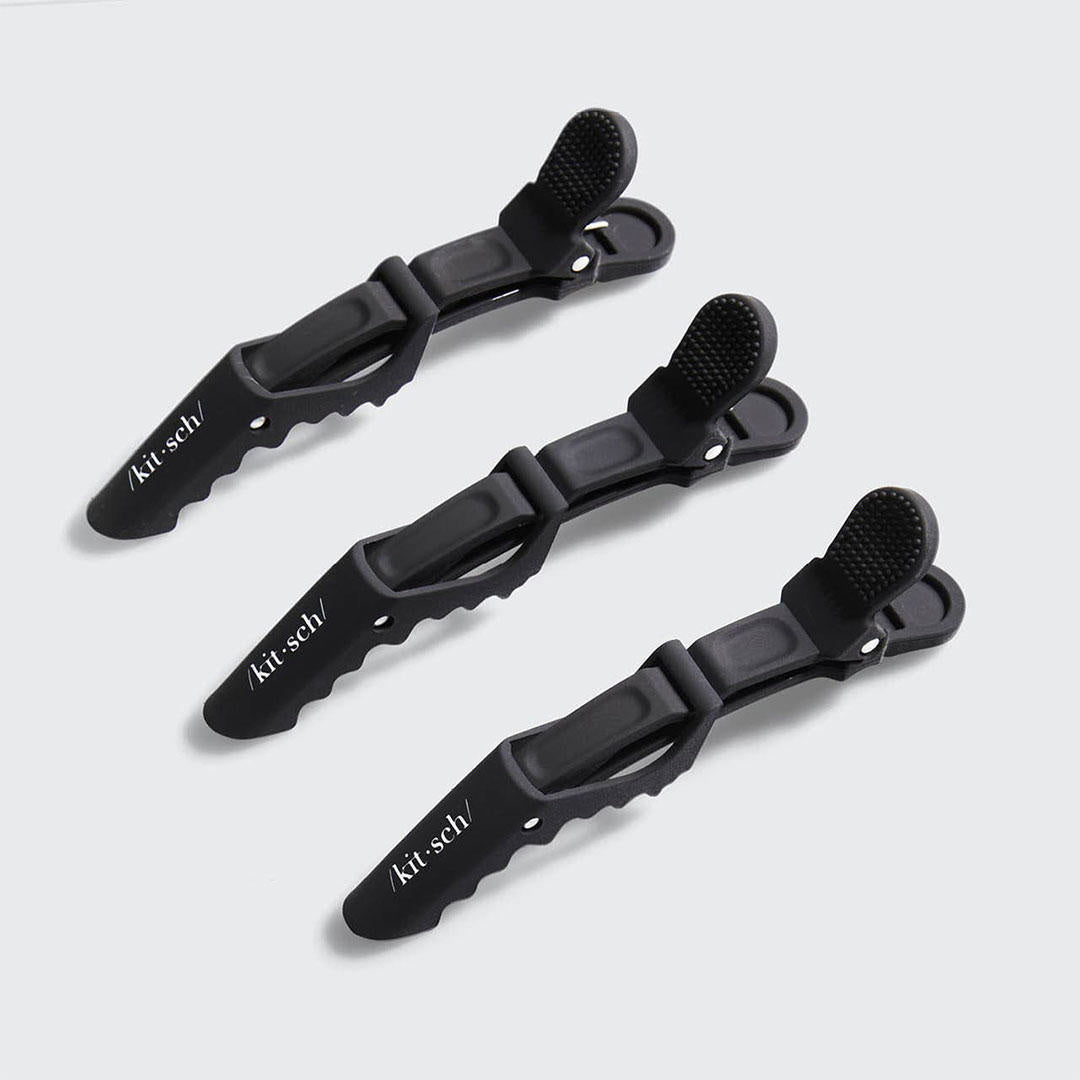 Kitsch No Slip Crocodile Clip 3pc - Black