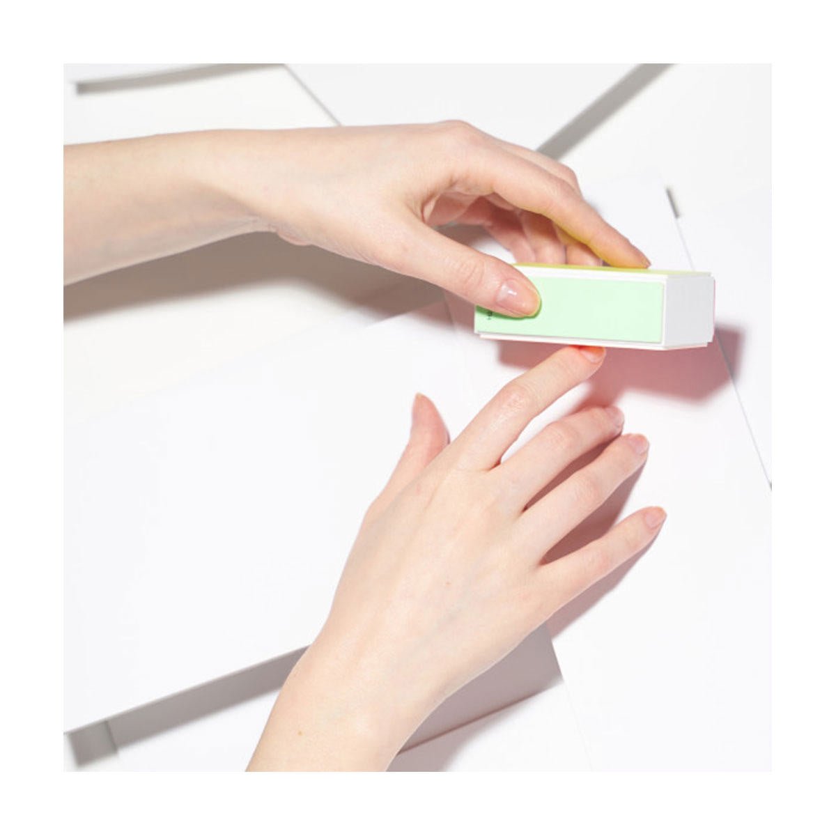 Tweezerman Neon Hot File, Buff, Smooth & Shine Block