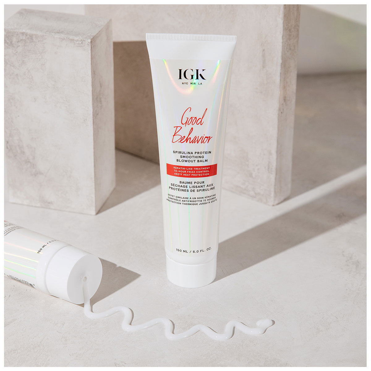 IGK Good Behavior Spirulina Protein Anti-Frizz Smoothing Blowout Balm