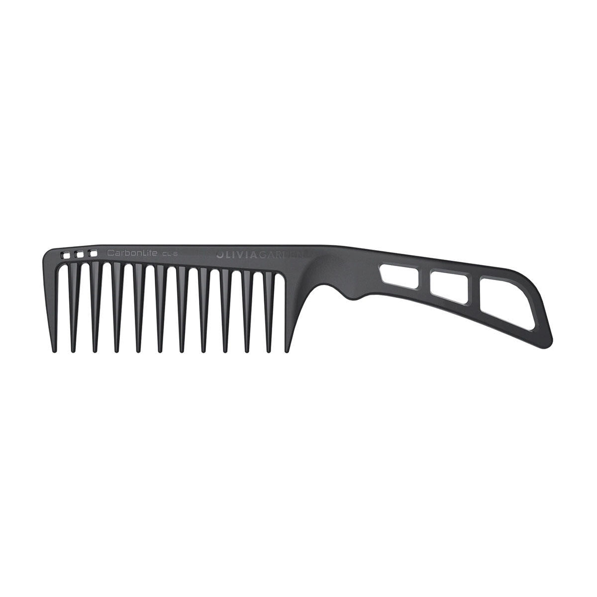 Olivia Garden Wide Tooth With Handle CarbonLite Comb