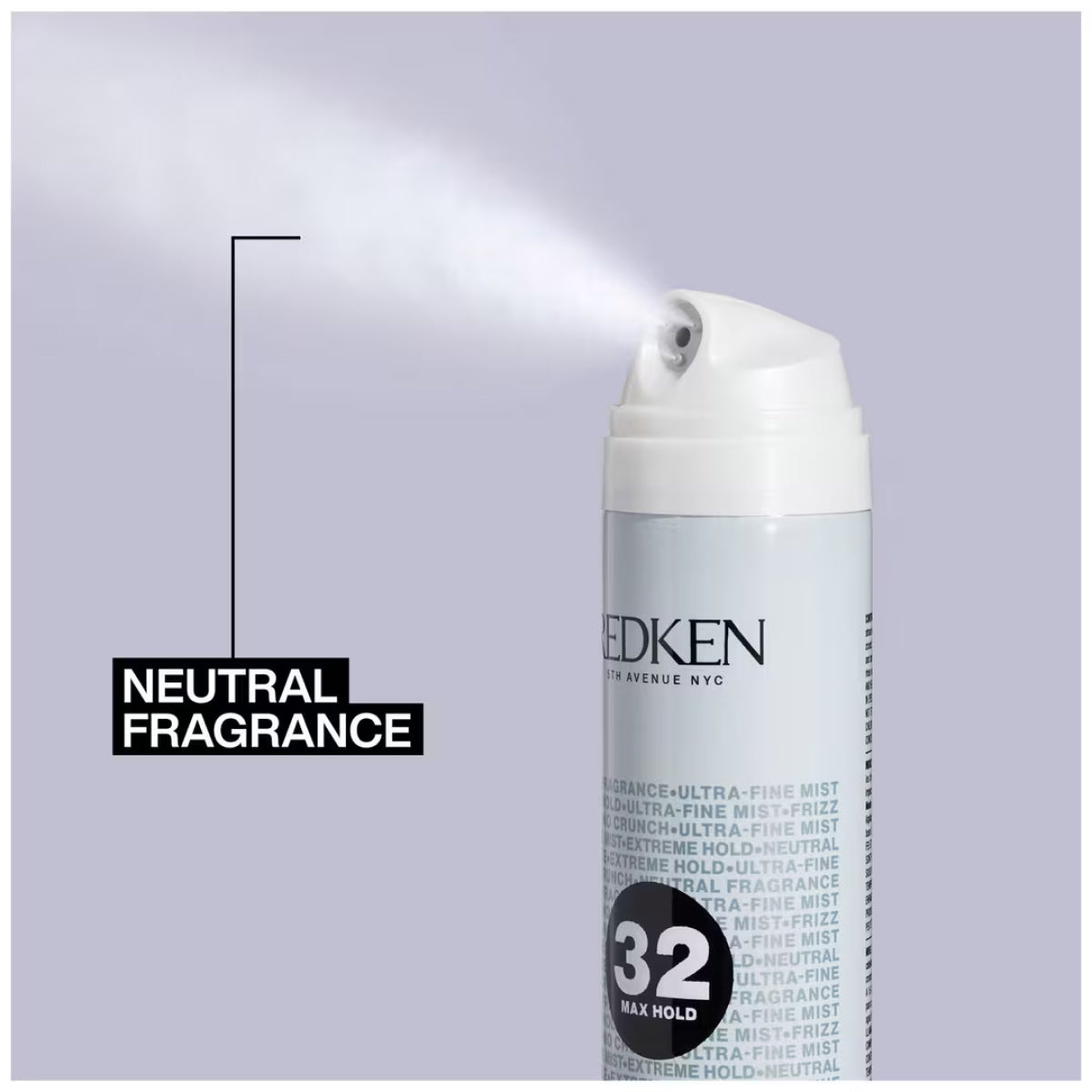 Redken Triple Pure 32 Neutral Fragrance Max Hold Hairspray